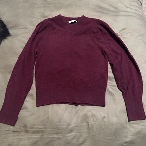 Burgundy cashmere sweater